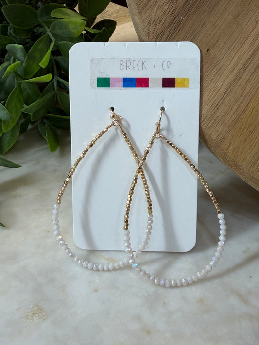 Beaded Teardrop Earrings