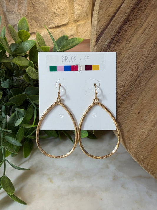 Gold Teardrop Earrings